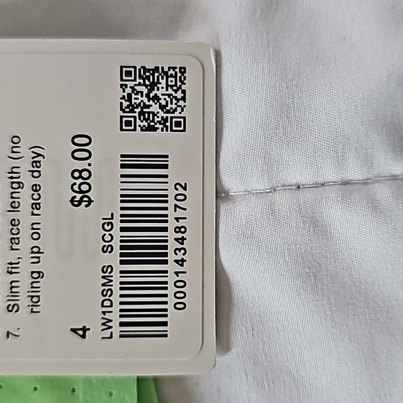 * NWT Lululemon Swift Ventilated Running Tank Top Scream Green Light Size 4 - Picture 6 of 6